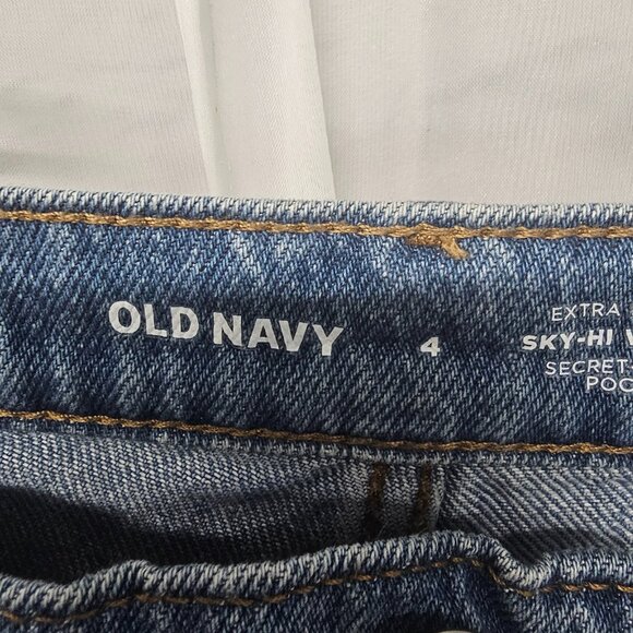 Old Navy Hi Rise Wide Leg Cargo Pants Weathered Rustic 4 - Picture 8 of 12